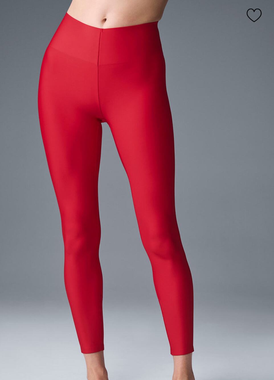 Alo Yoga Airlift Strength Extreme High-Waist 7/8 Leggings NWT | Red | Size M